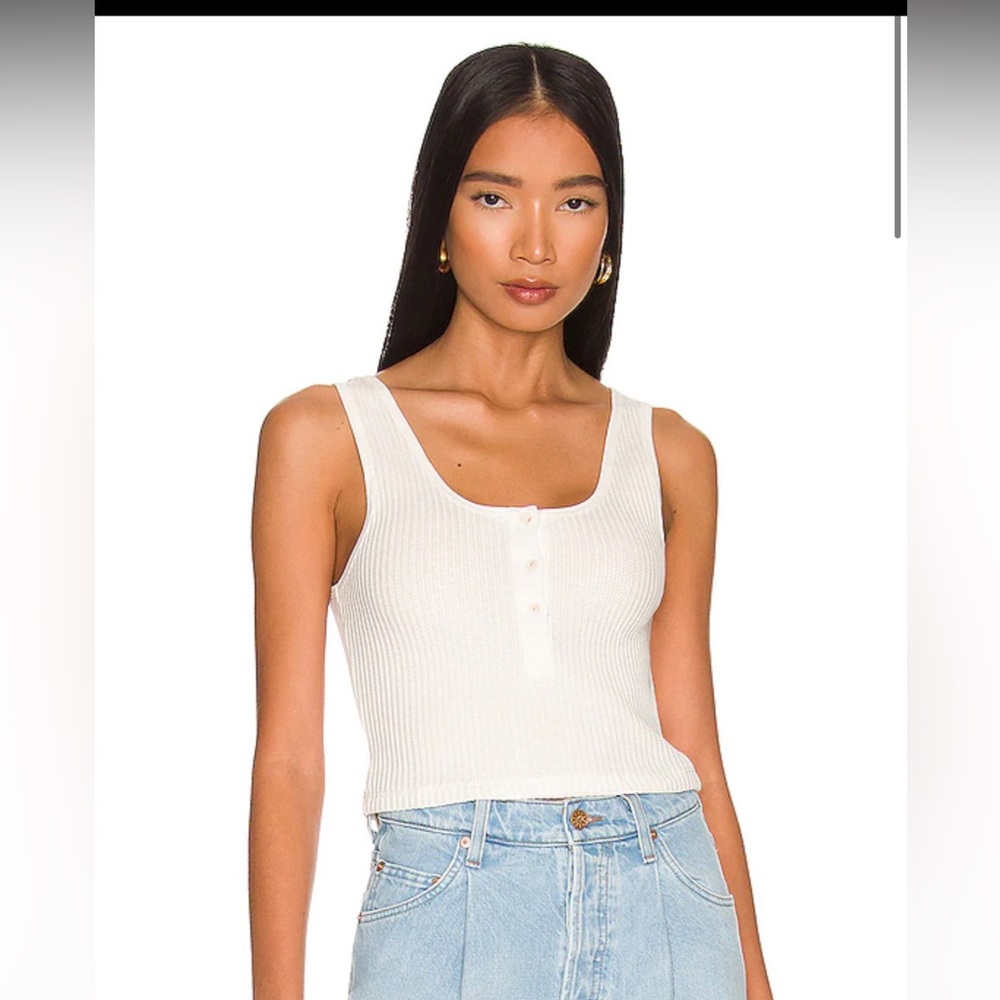 Cropped Henley Tank